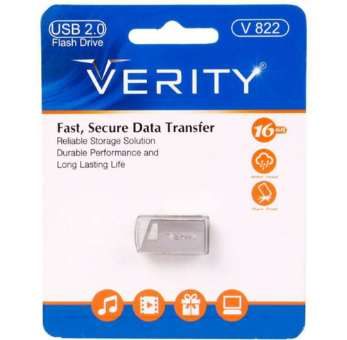 فلش ۱۶ گیگ وریتی Verity V822 شناسه 🔴قیمت 🔴 ✔️گارانتی مادام العمر آسان سرویس ✳️جنس بدنه : فلز ✳️ظرفیت : ۱۶ گیگابایت ✳️مقاوم در